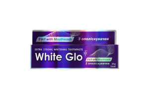 Паста зубна 2в1 з ополіскувачем 24г White Glo