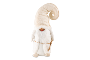 Фігура гнома біла KPMN 25*15*51см