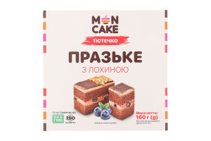 Тістечко Празьке з лохиною 160г блістер Moncake