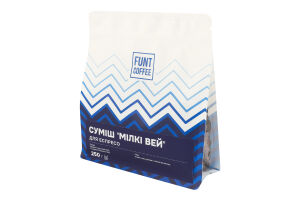 Кава натуральна смажена в зернах Суміш Мілкі Вей Funt Coffee м/у 250г