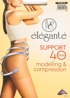 Колготки жіночі Elegante Support Modelling&Compression 40den 2 bronz