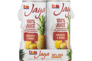 Dole Jaya 100% Juice Pineapple & Mango - 4 PK