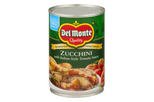 Del Monte Zucchini With Italian Style Tomato Sauce