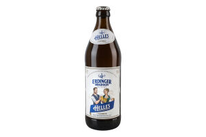 Пиво 0.5л 5.1% світле фільтроване солодове пастеризоване Helles Brauhaus Erdinger пл