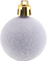 Прикраса ялинкова Куля Оксамит 40мм 31014