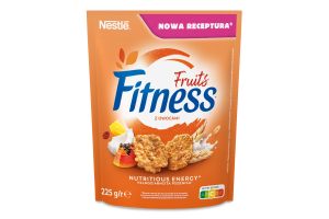 Завтрак сухой готовый из цельнозерновой пшеницы с фруктами Хлопья Fruits Fitness д/п 225г