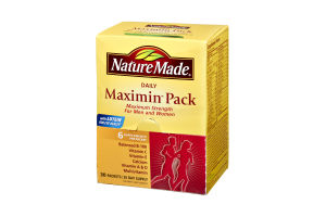 Nature Made Daily Maximin Pack Maximum Strength Multivitamin with Lutein Dietary Supplement Packets - 30 CT