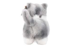 Игрушка мягкая для детей от 3лет 15см №37411 Серая кошка Фурли Beanie babies TY 1шт