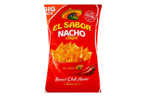 Чипсы со вкусом перца чили Nacho El Sabor м/у 180г