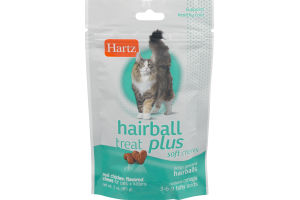 Hartz Hairball Treat Soft Chews Chicken Flavored