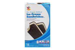 Ahold Ice Cream Sandwiches No Sugar Added - 12 CT
