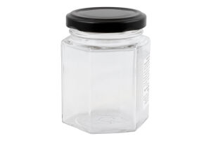 Банка скляна з металевою кришкою 196мл №1196 EverGlass 1шт