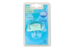 Пустушка Toys зелена силіконова анатомічна 0-6місяців Canpol babies