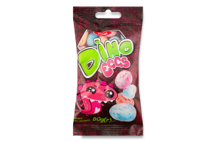 Драже Dino egg у хрусткій оболонці глазуроване 80г Klim