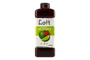 Наполнитель фруктовый пастеризованный Клюква-лайм Loft п/бут 1.25кг