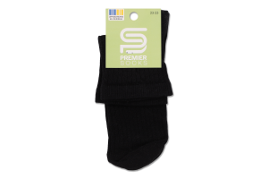 Шкарпетки підл Premier socks висок рубч чор р23-25