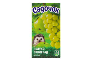 Нектар осветленный пастеризованный Яблоко-виноград Садочок т/п 500мл