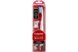 Colgate Optic White Toothbrush + Built-In Whitening Pen