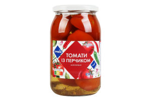 Томати із перчиком мариновані ТМ«Премія» 850г