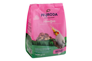 Корм полнорационный для средних попугаев Нимфа Nature+ feed Pryroda м/у 500г