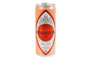 Напій безалкогольний соковмісний сильногазований на ароматизаторах Citrus Mix Tonic Water Harridan з/б 0.33л