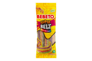 Конфеты жевательные Фруктовый микс Super belt Bebeto м/у 75г