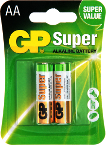 Батарейки AA LR6 №GP15A-2UE2 Super GP 2шт