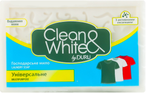 Мыло хозяйственное универсальное Clean&White Duru 120г