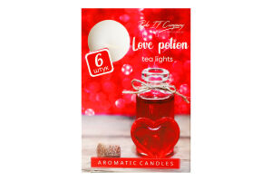 Свічка чайна ароматична Love potion Троянда 80г 6шт Пако ІФ