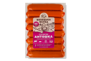 Сосиски вареные Антошка Козацька ферма 1с кг