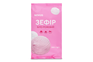 Зефiр бiло-рожевий Novus 300г