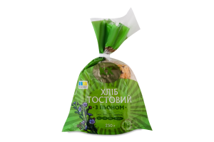Хлеб половинка в нарезке тостовый со льном Криворіжхліб м/у 250г