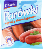 Сардельки варені із м'яса птиці Класичні Parowki 1с кг