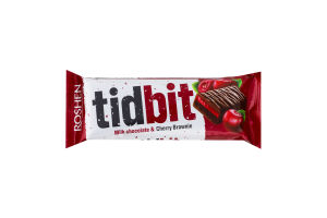 Шоколад молочный Вишневый брауни Tidbit Roshen м/у 50г