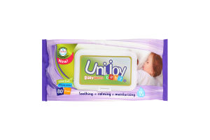 Салфетки влажные детские 200х150мм Ultra soft Baby Unijoy 80шт