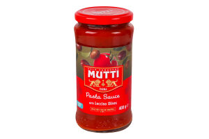 Соус томатный с черными оливками Mutti с/б 400г