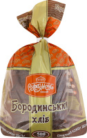 Хліб нарізний із суміші житнього та пшеничного борошна формовий Бородинський Рум'янець м/у 500г