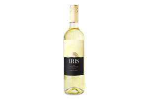 Вино 750мл 13.5% біле сухе виноградне сортове Шардоне Iris пл