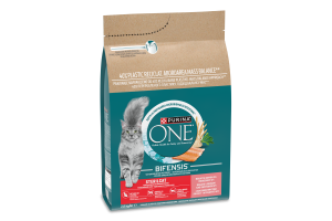 Корм сухой полнорационный для взрослых стерилизованных котов с высоким содержанием лосося Sterilcat Purina One м/у 2.8кг