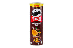 Чипсы картофельные со вкусом стейка на гриле Pringles тубус 165г