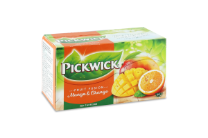 Напиток фруктово-травяной с кусочками манго и цедрой апельсина Mango&Orange Fruit fusion Pickwick к/у 20х1.75г