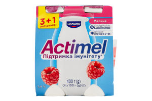 Продукт кисломолочный 1.4% Малина Actimel к/у 4x100г