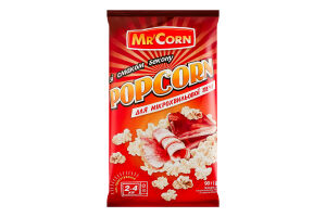 Попкорн для мікрохвильової печі зі смаком бекону Mr'Corn м/у 90г
