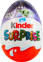 Яйцо из молочного шоколада с молочным внутренним слоем и игрушкой Kinder Surprise м/у 20г