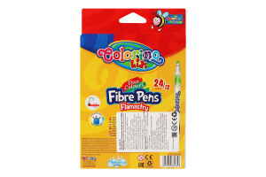 Фломастери 12шт 24кольори Колоріно