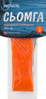 Сьомга філе-шматок Novus х/к з/ш в/у 180г