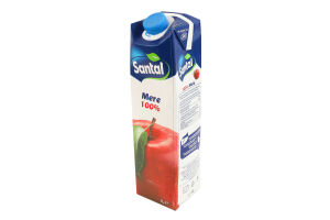 Сок восстановленный пастеризованный яблочный Santal т/п 1л
