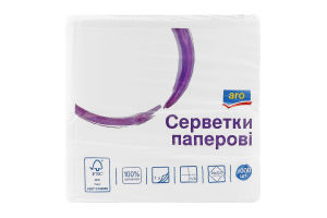 ARO СЕРВЕТКИ 1Ш 1000Л БІЛИЙ