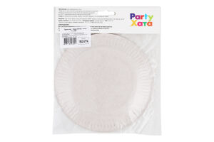 Тарілка паперова Хеппі Бьоздей з свічками 17см 6шт 1502-5774 Паті Хата