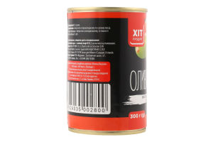 Оливки зеленые фаршированные креветкой Хіт продукт ж/б 300г